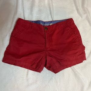 DOCKERS Red Cotton Mid-Rise Chino Shorts Sz 8